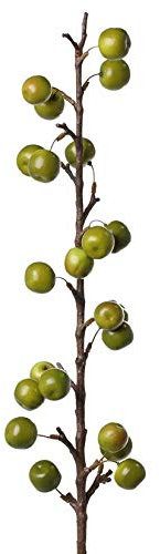 artplants.de Branche de Pommier Artificielle BORIAN, avec Fruits, Vert, 95cm - Faux Fruit/Fruit Artificiel