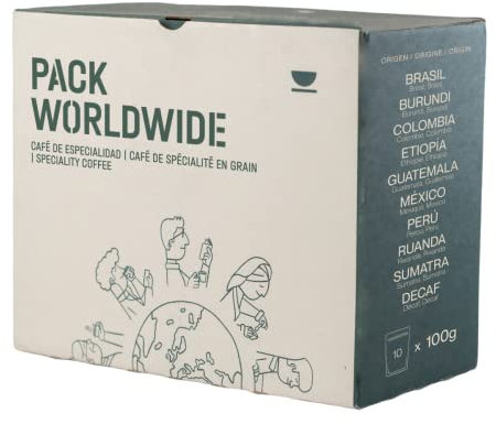 Incapto Pack Degustazione di 10 Caffè dal Mondo | Caffè di Specialità - Specialty Coffee | 100% Arabica | Tostatura Naturale e Artigianale | Ideale come Regalo | 10 pacchetti da 100g