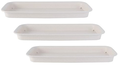 Operitacx 3stücke Wasserplatte Für Blumentöpfe Aus Kunststoff Rechteckige Wasserschalen Für Bonsai Blumentopfsockel Für Garten Topfschalen Zum Schutz Vor Verschütteten Flüssigkeiten