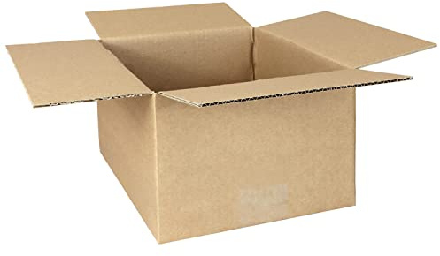 smiley pack 50 Stück Faltkartons 250 x 200 x 150 mm KK26 braun | Versandkarton aus Wellpappe 1 wellig – 25 x 20 x 15 cm – Pappkarton, Versandbox & Päckchen