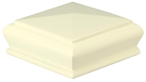 Primed Hardwood Pyramid Newel Cap 70mm for Staircases – Ready to Paint Stair Post Cap for 70mm Newel Posts – Modern Stair Parts – Jackson Woodturners