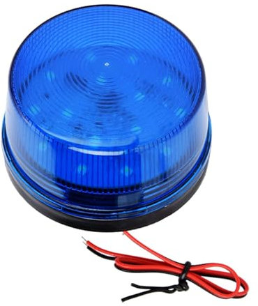 Gyrophare Stroboscopique, 12 V LED Gyrophare Lumières Clignotantes Bleues Avec Alarme Sonore D'urgence Pour Camions, Bus De Véhicules