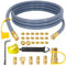 5369 Propane to Natural Gas Conversion Kit, 12FT 3/8 ID Natural Gas Hose with Quick Connect, for Weber, Char-Broil, Blackstone, Pizza Oven, Fire Pit, Generator, Patio Heater and More NG Appliance
