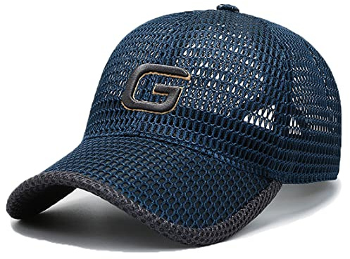 YAMEE Baseball Cap for Men Summer Mesh Trucker Hats Breathable Running Hat Outdoor Sports Quick Dry Hat
