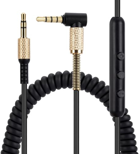 Marshall 3.5mm Audio Cable 4 Ft, Compatible with Major II, III, IV Monitor Headphones, Inline Mic/Remote Control