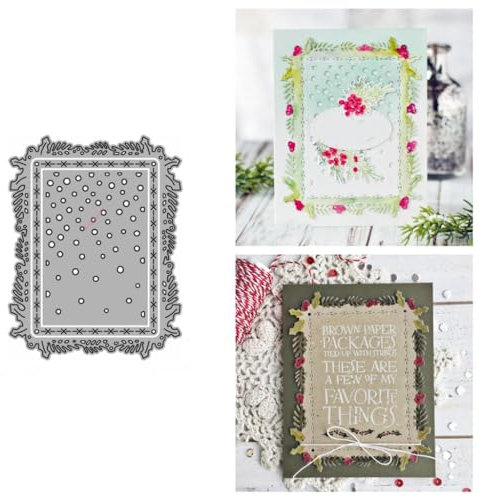 Sredwtk Schnee Stanzschablonen Weihnachten Metall Prägeschablonen Stanzformen Schneiden für DIY Karte Sammelalbum Scrapbooking Fotoalbum Deko Cutting Dies