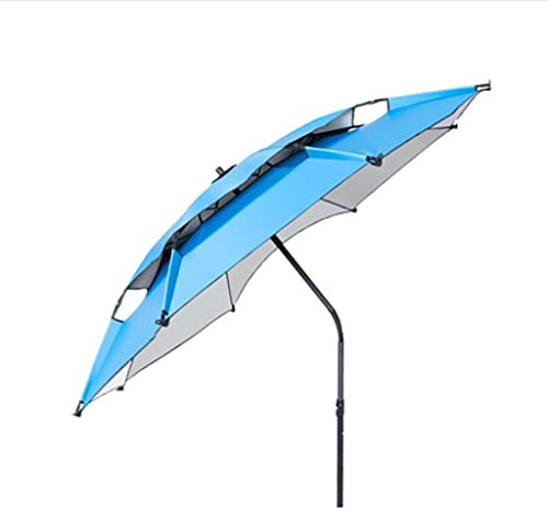 MekUk Angelschirme Außen- / Fischerei -Regenschirm / 2.2 M / 2,4 m/Fischereischirme/Regen/großer Regenschirm/Sonnenschutzmittel/Sonnenschirm/Falten/Regenschirm (Color : B, Size : 2.2m