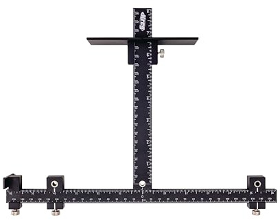 Kreg Möbelgriff-Bohrschablone Pro für einfache Möbelgriffmontage KHI-XLPULL, schwarz - Abständen von 41 mm bis 310 mm möglich - Aluminiumkonstruktion | Installieren Sie Hardware mit Genauigkeit, präziser Knopf- und Zugmontage, verstellbare Bohrführungen und wendbar, KHI-XLPULL