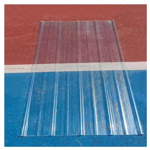 Transparente Dachbahn, Gewellte Dachpaneele,1,5 mm dicke, hochbelastbare Welldachbahnen, Ersatzdachmaterial, transparente Regenschutzplatte mit UV-Schutz(Color:12pcs,Size:0.9*1.8m/35*71in)