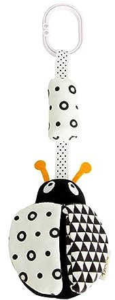MUSISALY Schwarze Und Weiße Tier-motorik-windspiel-glocke Babybett-anhänger Für Visuelle Frühförderung Sicherer Langlebiger Gästespielzeug Für Neugeborene Und Kinderwagen
