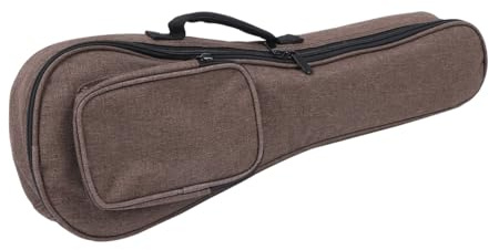 21 Zoll Ukulelen Rucksack mit Aufdruck, Rosa, Praktische Tasche | Nylon mit Schwamm, Reißverschluss Leichtgängig, Reiseformat, für Lernende