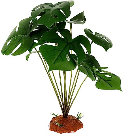 BESPORTBLE Künstliche Reptilienpflanze Für Terrariums Künstliche Pflanzen Deko Für Reptilienhabitate Und Harz Modell Für Eidechsen Lebensraum