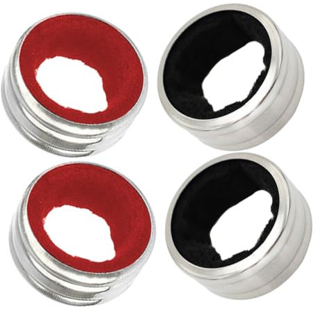 TOPBATHY 4pcs Stainless Steel Wine Drop Stoppers Metal Wine Collar Drip Rings for Kitchen Bar Use Top
