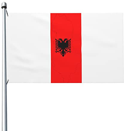 Bandiera 90X150Cm Albania Flagmap Doppia Cucitura Ristoranti Bandiere Da Giardino Rinforzo Bandieras Da Balcone Per Celebrazione,Esterno