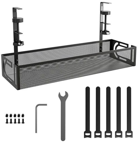 Schreibtisch Kabelmanagement, Kabel Organizer Ohne Bohren, Kabel Management Kabelhalterung Schreibtisch Kabelmanagementbox für Büro, Zuhause