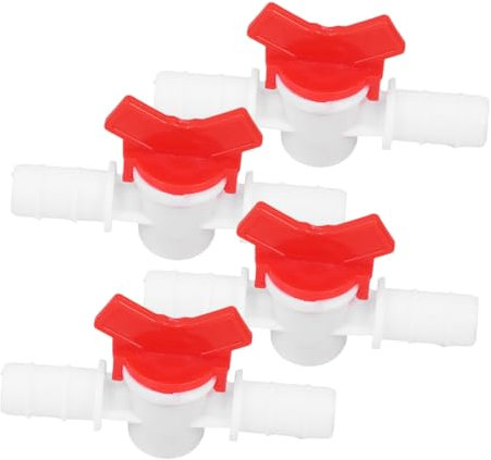 Milisten 4pcs Garden Hose Shut off Valve Plastic Quick Connect Water Pipe Connector for Drip Irrigation System Hose Quick Connect Fittings for Lawn and Greenhouse Watering