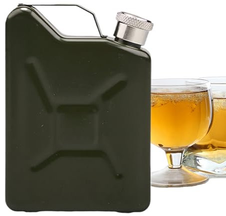 Flacon À Alcool, Flacon De Poche, Flasque Whisky, Barrique En Acier Inoxydable Anti Fuite Pour Whisky Randonnée Voyage Fitness Camping
