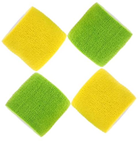 FRCOLOR 4 Rollos Vendaje para Tatuajes Autoadhesivo Vendaje Deportivo Elástico Colores Asa para Tatuajes