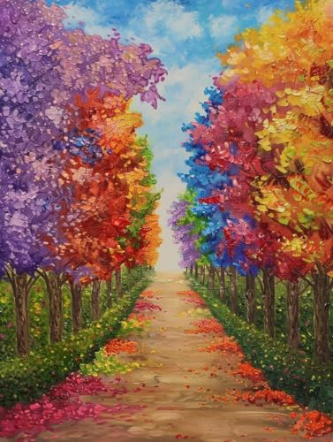 DIY Paint by Numbers Kits Tree, Plant Paint by Numbers for Adults, Arts and Crafts for Adult Beginners Oil Paintings, DIY Painting Kits with Brushes and Acrylic for Home Wall Decor, 16x20in D-4578