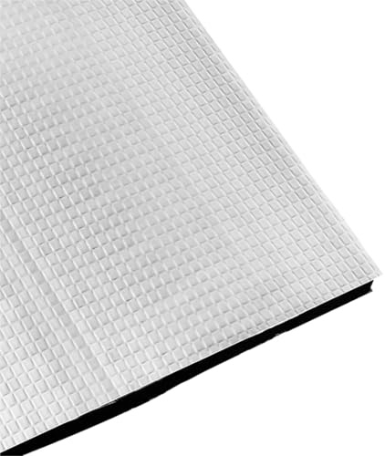 1PCS Heat Insulation Heatbed Sticker Adhesive Thermal Insulating Wool Aluminum Foil Cotton Foam Pad for 3D Printer Roof(214x214mm,10MM Thick)
