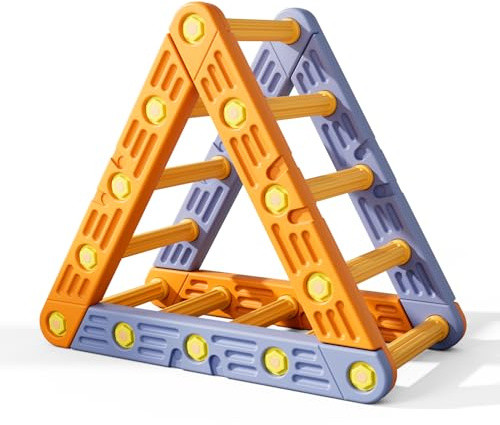 Warmiehomy Toddler Climbing Frame, Indoor Triangle Climber Ladder for Kids 1-3, Kids Playground Play Gym 77×42×77cm,Montessori Activity Toy Gift for Children