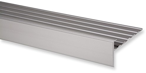 Trepsa Treppenkantenprofil Profil 3 | Aluminium eloxiert (1000 mm, Silber)