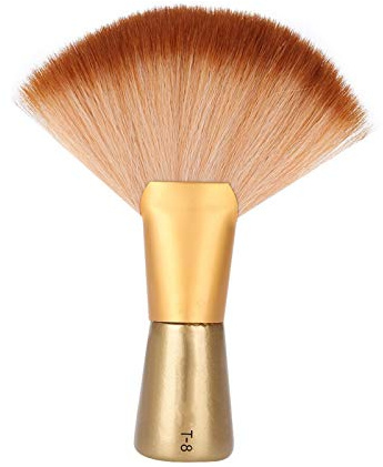 Cou plumeau, doux grand salon en forme de ventilateur styliste coiffeur cou visage plumeau brosse à cheveux outils de coupe de cheveux pour le nettoyage des cheveux