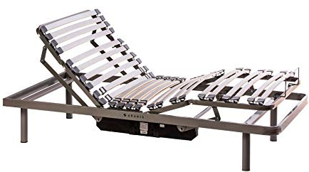 ekamia - ERIS Cama Articulada Eléctrica para el Hogar - 105cm x 190cm, Mando con Cable