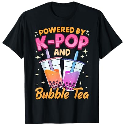 Bubble Tea Boba K-Pop Music Lover Korean Milk Matcha Anime T-Shirt