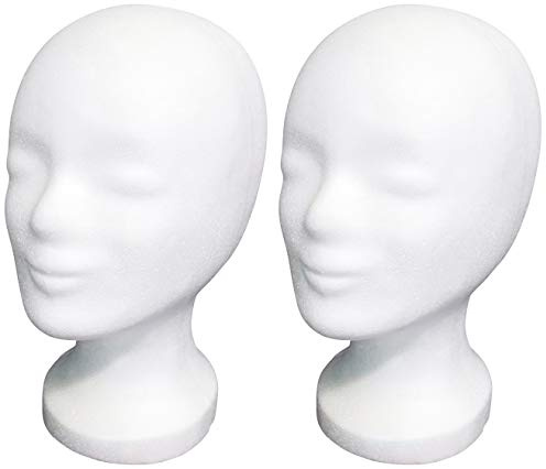FP ►►► 2 x Styroporkopf Standard - TOP Markenqualität aus deutscher Herstellung (mit Loch im Boden)