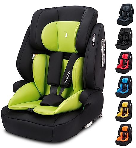 Osann Jazzi Isofix – Der sichere Kindersitz ab 1 Jahr (76–150 cm), mitwachsend mit Isofix & Top-Tether, Schutz & Geborgenheit auf jeder Fahrt - Lime