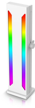 Soporte de Soporte de GPU, Soporte de Tarjeta Gráfica de Aleación de Aluminio Deslizante Ajustable ARGB, Soporte de Caída de GPU de Base Magnética de Almohadilla de Goma para (Blanco)
