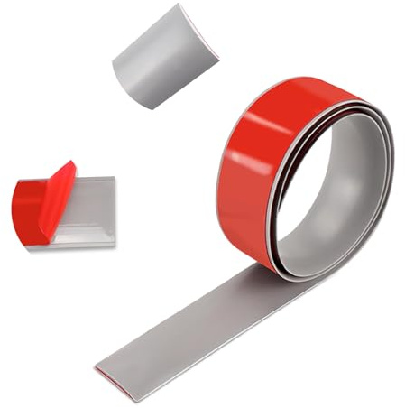 Striscia di soglia strisce di transizione del pavimento striscia divisoria autoadesiva per porta del pavimento striscia di rivestimento del bordo del pavimento (Grigio, 100cm-5cm)