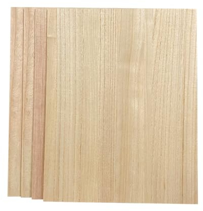 Cregugua Furnierte MDF-Platten, 45,7 x 58,4 cm, 0,6 cm dicke Holzdielen, MDF-Holzplatten, doppelseitig, für Bastelarbeiten, 4 Stück, 18X23 in, MJCG-100823-01-1