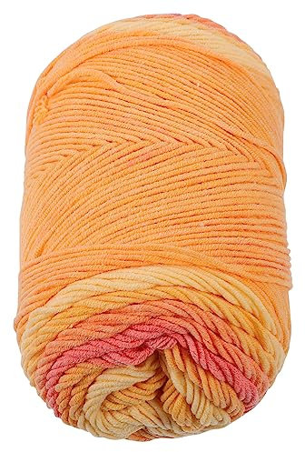 OATIPHO 5-fädiges Bastelseil Buntes Baumwollgarn Zum Stricken Heimdekoration Weiche Acryl-Baumwollmischung 36 Leuchtende Farben