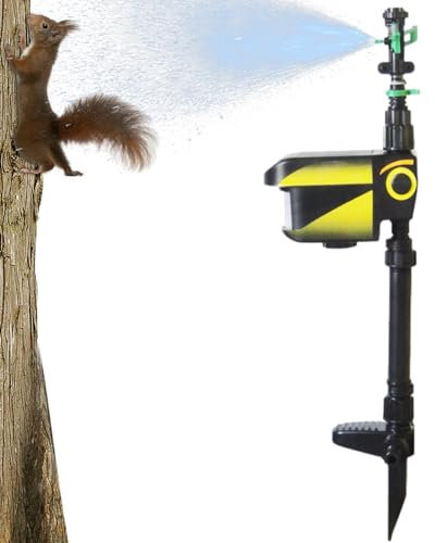 Motion Sensor Sprinkler - Solar Power Sprinkler with Motion Detector, Motion Detector, Solar Power ABS Sprinkler for Farm, Lawn, Outdoor