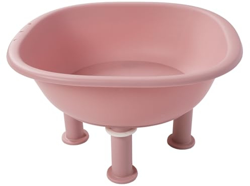 SPYMINNPOO Sitzbad, rutschfeste Sitzbadewanne mit tiefer Schssel und versiegelterm Abfluss, Pflege nach der Geburt for Schwangere und Postpartale Frauen (PINK)