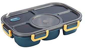Scatole Lunc Scatola Lunc Contenitore in Materiale Protettivo Contenitore per Snack in plastica per Alimenti con Coperchio Stoviglie per microonde con Tazza da zuppa
