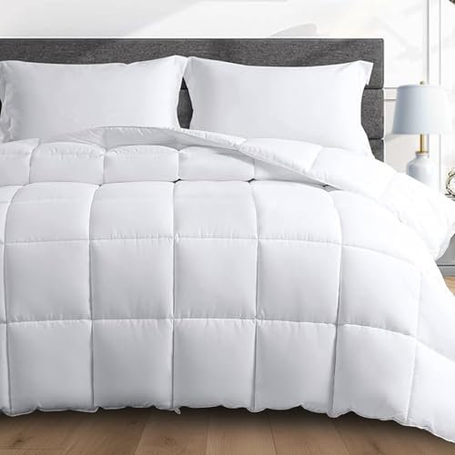 HomeSmart Gewichtsdecke, Queen-Size-Größe, 18 kg, 3 x flauschiger als eine gewichtete Decke, weicher, atmungsaktiver Stoff, Weiß