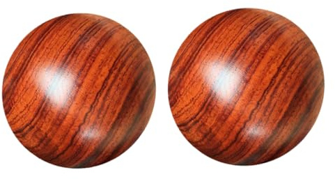 Akupunkturball Handtrainingsball 2 Stück Braun für Hände | Baoding Kugeln, Massagebälle Hand, Massagebälle zur Fingerübungen und Beweglichkeit