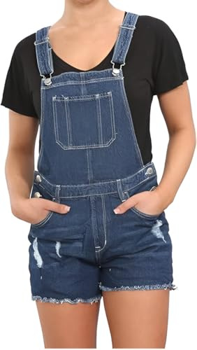 SubMeHa Girls Kids Denim Dungaree Short Length Pinafore Ribbed Jumpsuit Play Suit UK Size 8Yrs to 14Years