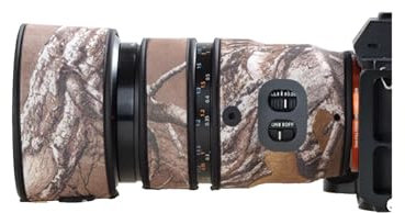Copriobiettivo per Sony FE 90 mm F/2.8 Macro G OSS mimetico custodia protettiva per obiettivo fotocamera (colore #Jungle Camouflage - impermeabile) copertura antipioggia