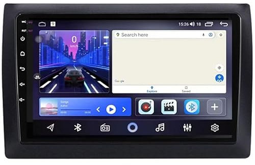GEBBEM for Fiat Stilo 2002-2010, Android 11 9 Inch Car Stereo,GPS Navigation Bluetooth Support 4G Wifi,Mirror Link,Unit In-Dash Car Radio Video Multimedia Player,Plug and Play,T4