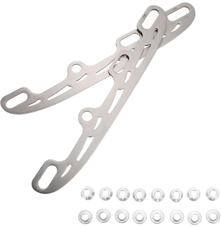 VICASKY Auswechselbare Schlittschuhkufen Aus Edelstahl Eislaufkufen Für Hockey- Und Figurenschlittschuhe Ersatzklingen Mit 16 Stoppern 29.00 X 4.50 X 0.30 cm
