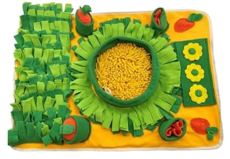 Ujjdwiurgh Tappetino per annusare cani, giocattolo di puzzle interattivo, tappetino per annusare perfetto per razze medie, tappetino a alimentazione lenta e facile da usare