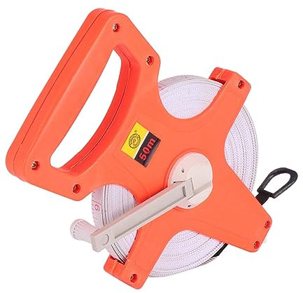 HOMSFOU 50m Misuratore Di Ingegneria Nastro Retrattile Da Strumento Per Misurazioni Edili Flessibile e Durevole Design Con Per Uso Professionale e Sportivo