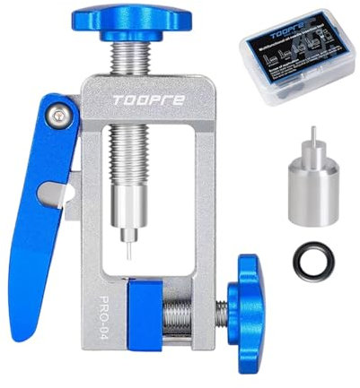 Perfeclan Hydraulische Schlauch Fitting Insert Tool Ausrüstung Schlauch Eintrag Gerät Fitting Ergonomische mit Cutter für Mountainbike, 9.8 cm X 6.6 cm X