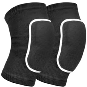 Sports Knee Supports Elastic Protective Knee Pads For Men And Women Suitable For Dance And Volleyball Knee Pads For Work(Black,M)