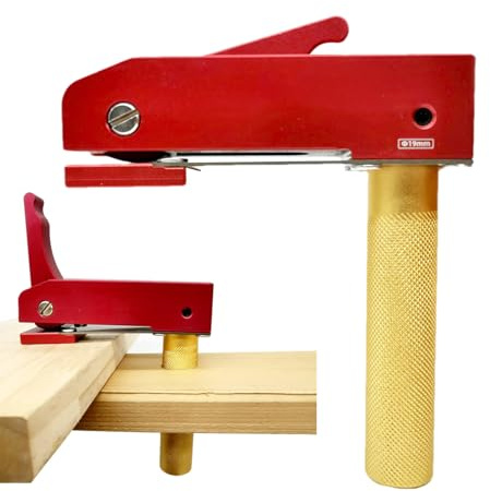 Pinces à Bois pour le Travail du Bois - À Déverrouillage Rapide Outil Main Robustes,Serre-joint d'Établi de Menuiserie,Pinces de Banc Robustes pour Fixer et Presser Métal Assemblage Meuble Sculpt