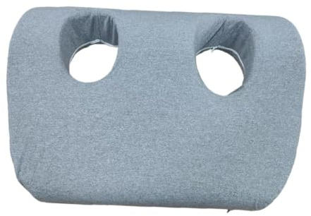 FewNvWa Almohada Gris para Perforaciones de Orejas, Almohada Lateral para Que Duermen de Lado Y Sufren de Presión, Salones de Belleza.